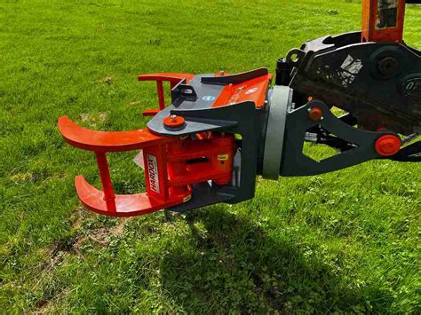 tree cutting attachment for mini excavator|rotating tree shear for excavator.